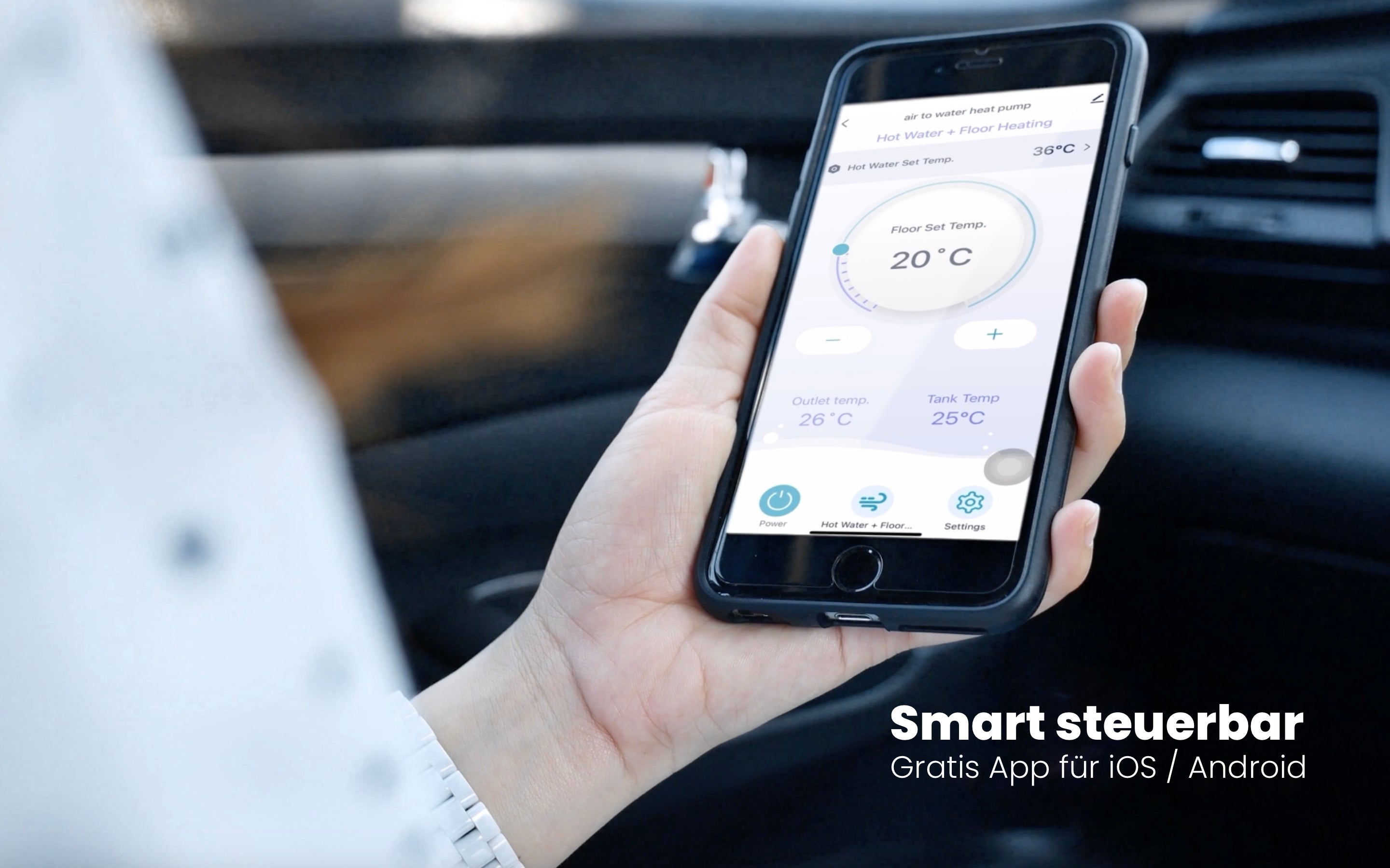 12WARM: Smart steuerbare Monoblock Wärmepumpe mt App