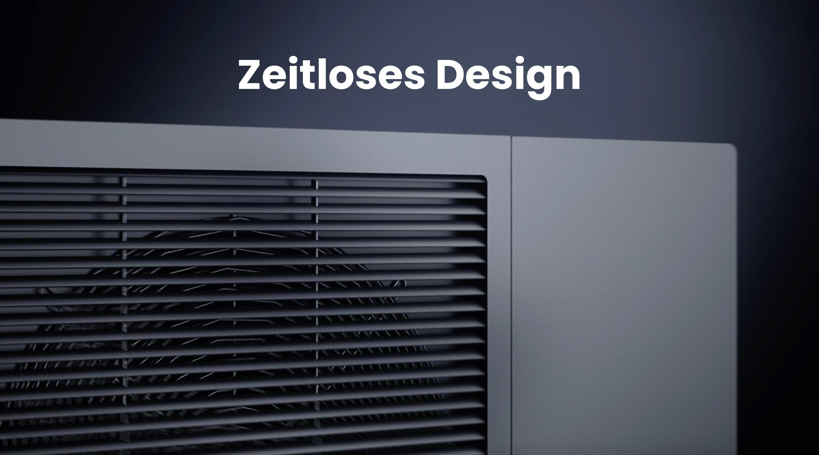 r290 Wärmepumpe Monoblock in Anthrazit/ schwarz