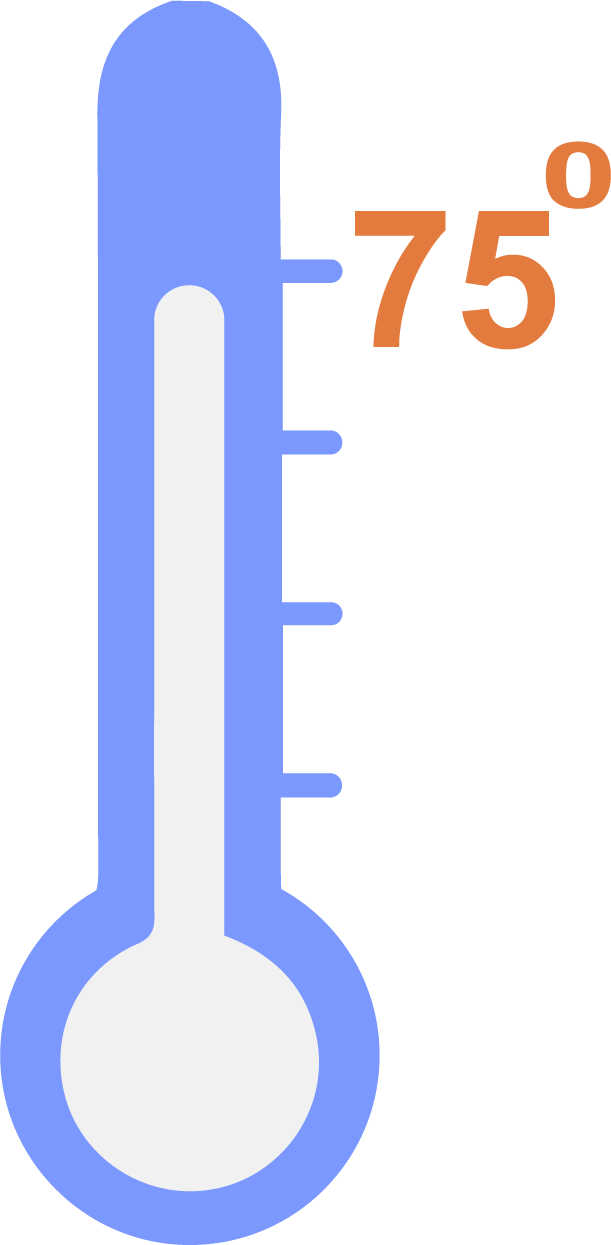 12WARM: Wassertemp. bis 75°C Icon